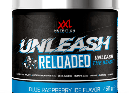 XXL Nutrition Unleashed Pre-Workout Blue Raspberry