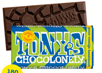 Tony's Chocolonely Estafette pure hazelnoot crunch