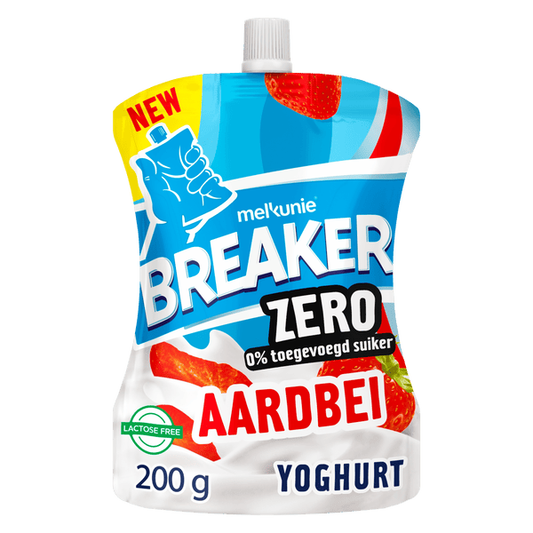 Melkunie Breaker zero aardbei Yoghurt