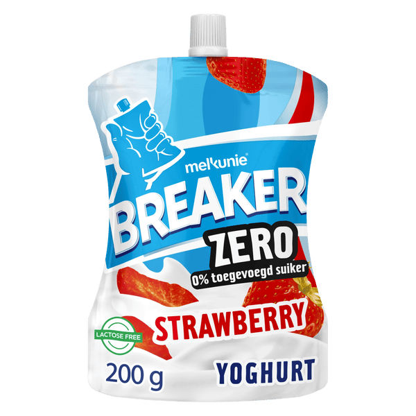 Melkunie Breaker zero strawberry Yogurt