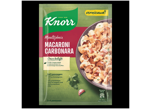 Knorr Mix voor Macaroni Carbonara