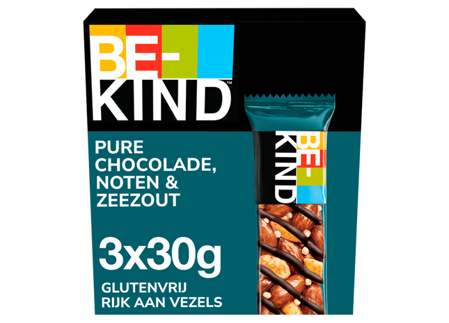 BeKind Notenrepen glutenvrij chocolade zout