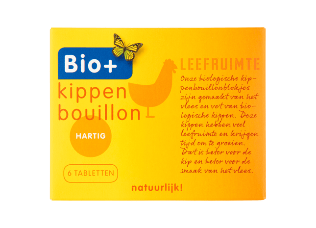 BIO+ Bouillon kip 6 blokjes