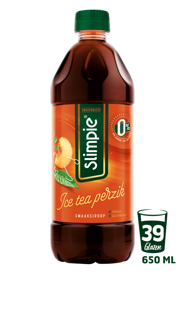 Slimpie Limonadesiroop ice tea perzik