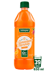 Slimpie Limonadesiroop sinaasappel framboos
