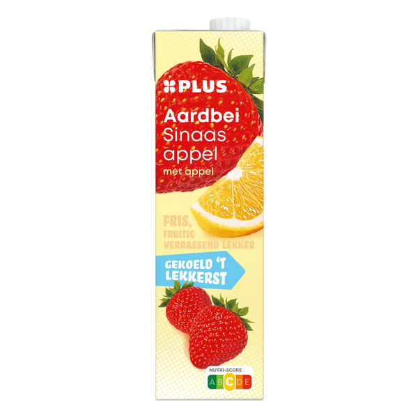 Chilled orange-strawberry juice