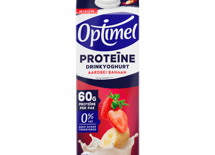 Optimel Drinkyoghurt Proteïne Aardbei Banaan
