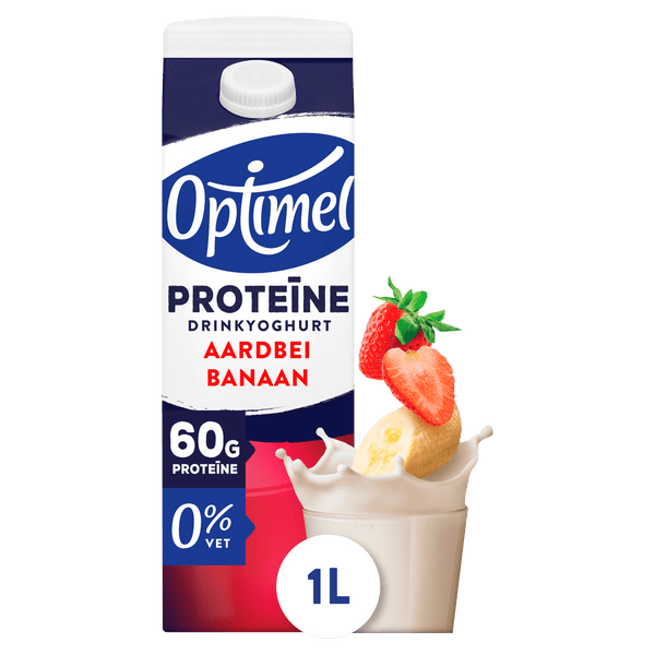 Optimel Drinkable Yogurt Protein Strawberry Banana