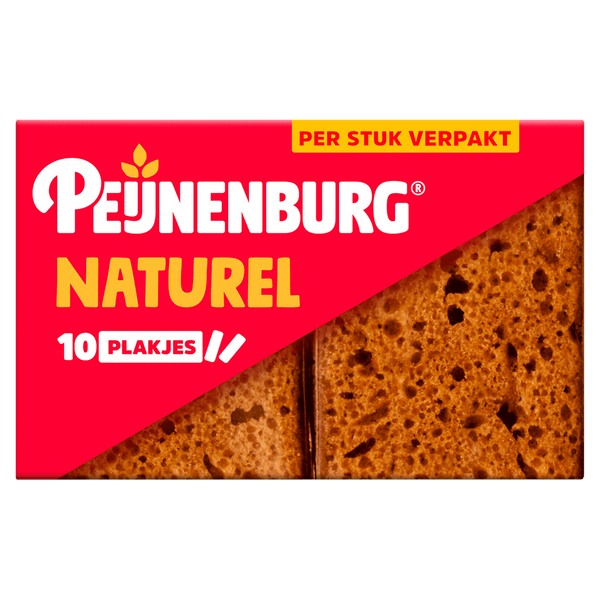 Peijnenburg Ontbijtkoek Naturel Portieverpakking  Dutchshopper