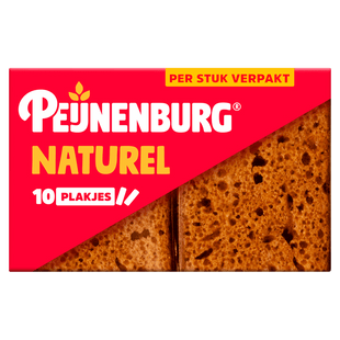 Peijnenburg Ontbijtkoek Naturel Portieverpakking  Dutchshopper