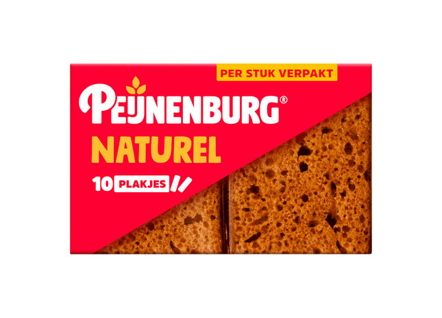 Peijnenburg Ontbijtkoek Naturel Portieverpakking  Dutchshopper