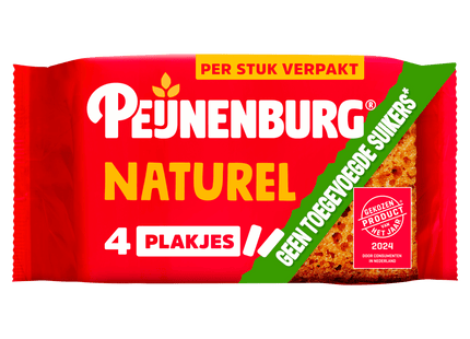 Peijnenburg Naturel zonder toegev. suiker 4-pack