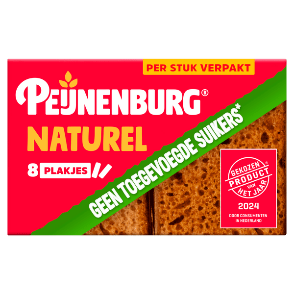 Peijnenburg Naturel zonder toegev. suiker portie  Dutchshopper