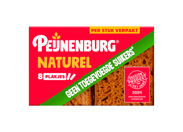 Peijnenburg Naturel zonder toegev. suiker portie  Dutchshopper