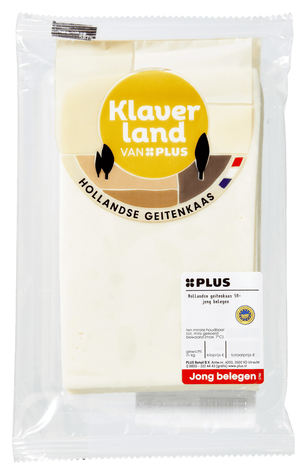 Klaverland Geitenkaas jong belegen 50+ plakken