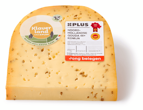 Klaverland Junger mittelalter Käse mit Kümmel 48+ Stück
