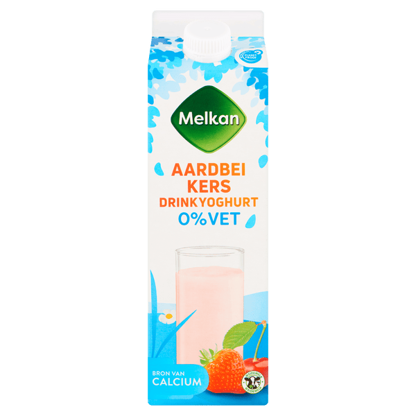 Melkan Drink 0% fat strawberry-cherry
