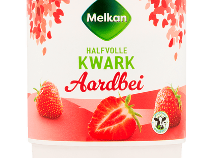 Melkan Halfvolle kwark aardbei  Dutchshopper