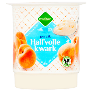 Melkan Halfvolle kwark perzik