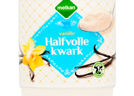 Melkan Halfvolle kwark vanille  Dutchshopper