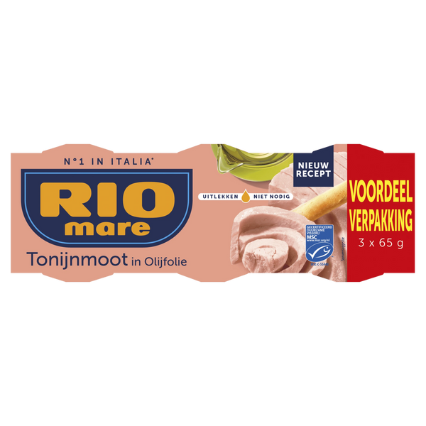 Rio Mare Tonijn olijfolie 3x65g MSC