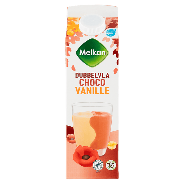 Melkan Double Custard vanilla-chocolate