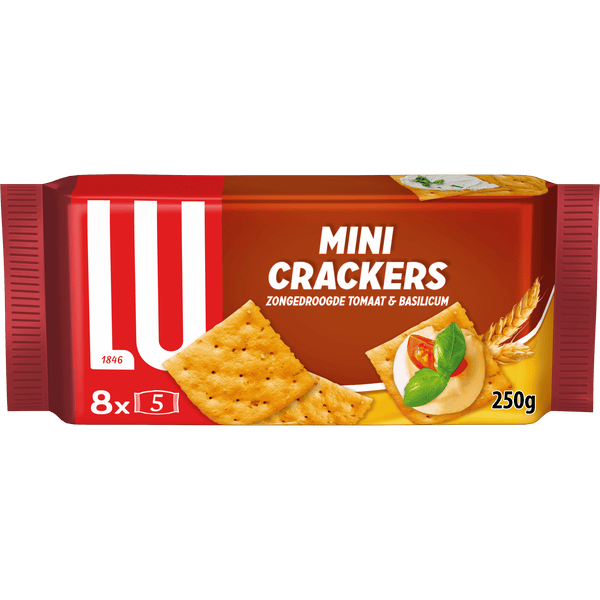Lu Mini crackers tomato & basil