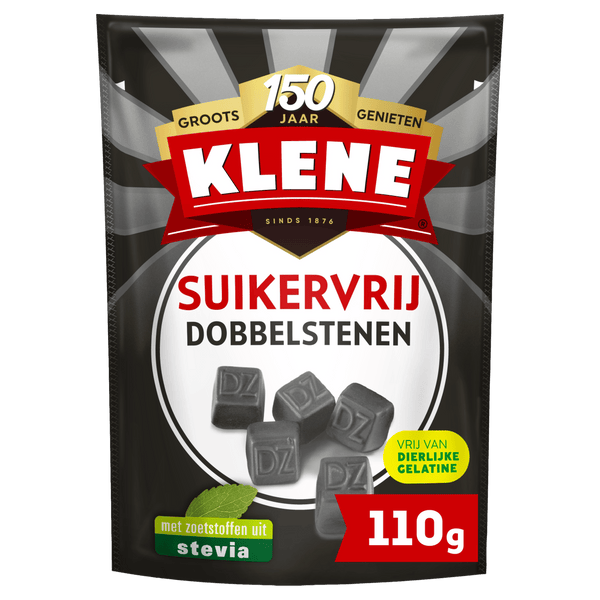 Klene Suikervrij Dubbelzoute dobbelstenen