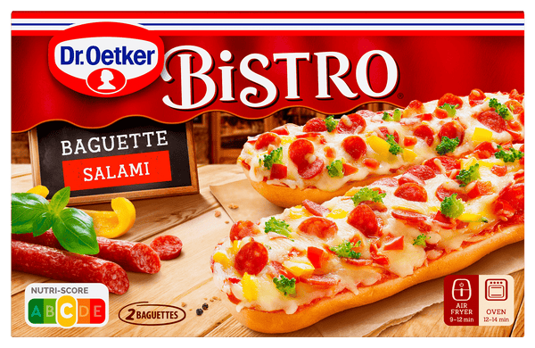 Dr. Oetker Bistro Baguette pizza bread salami