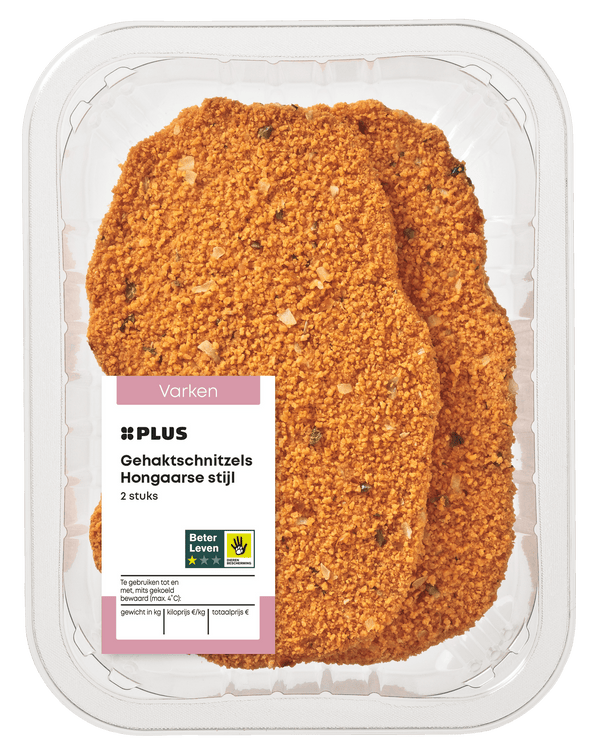 Hackfleischschnitzel Ungarische Art 2 Stk.