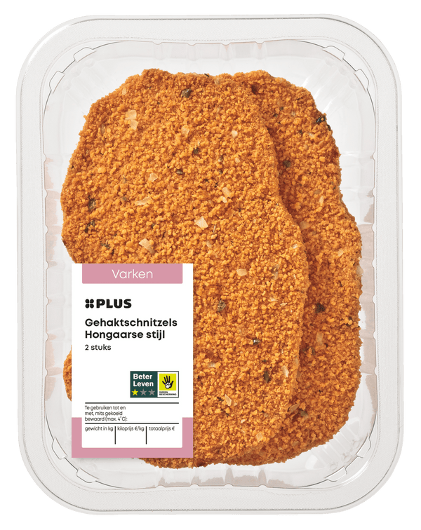 Gehaktschnitzels Hongaarse stijl 2st