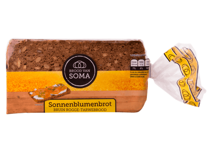 Brood van Soma Rheinländer bruin rogge tarwebrood