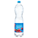 Kristallklares Sprudelwasser mit Preiselbeergeschmack