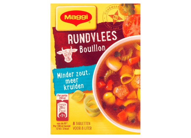 Maggi Bouillon rund minder zout 8 blokjes