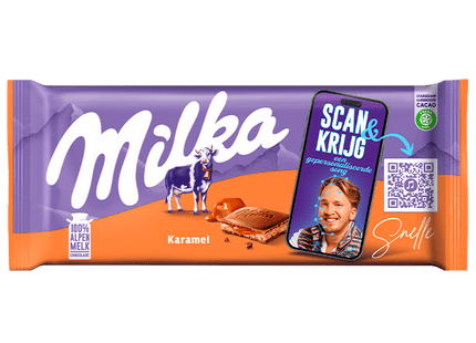Milka Chocoladereep karamel