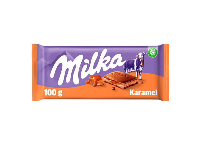 Milka Chocoladereep Karamel