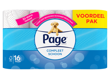 Page Compleet Schoon toiletpapier