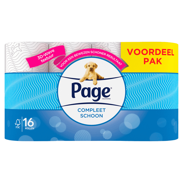 Page Compleet Sauberes Toilettenpapier