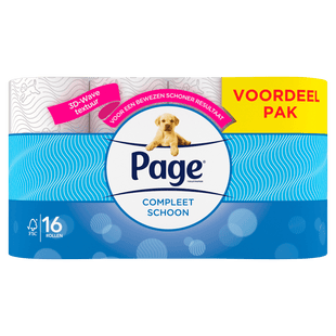 Page Compleet Schoon toiletpapier