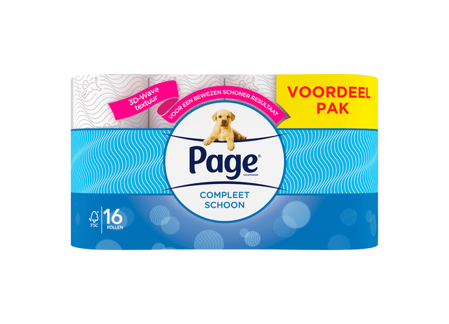Page Compleet Schoon toiletpapier