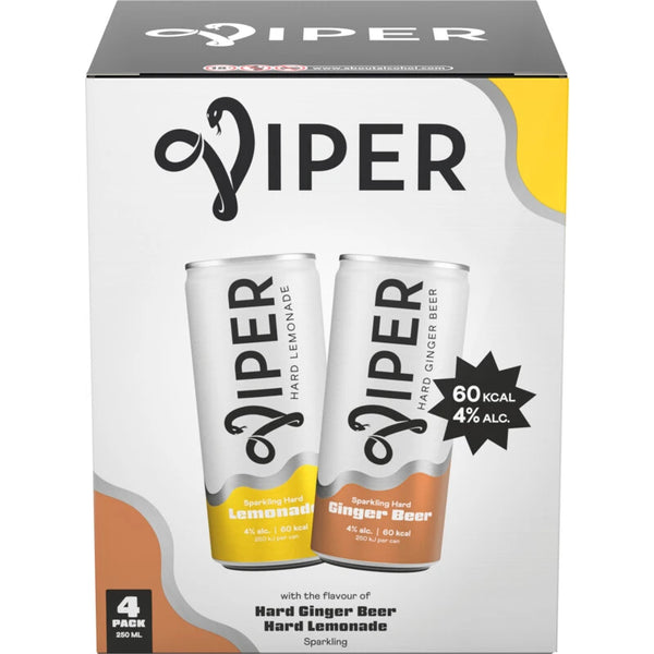 Viper Hard Lemonade Ginger Beer 4er-Pack