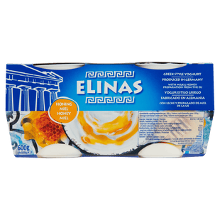 Elinas Griekse stijl yoghurt honing 4-pack