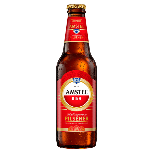 Amstel Pilsener beer bottle