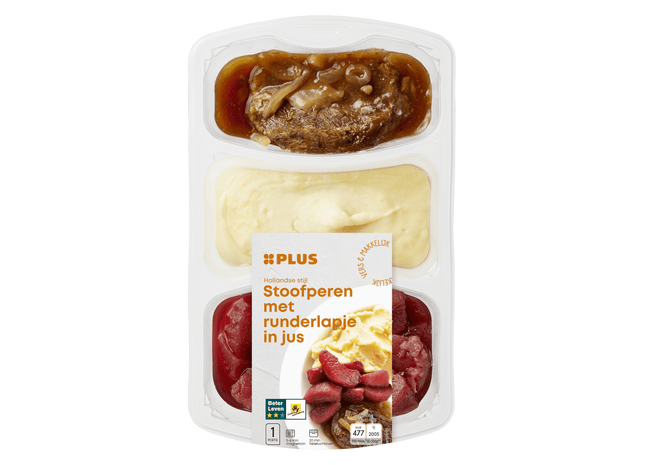 Geschmorte Birnen mit Rindersteak