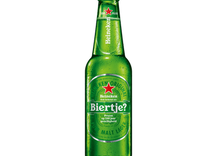 Heineken Premium pilsner beer bottle