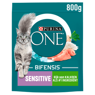 Purina One Sensitive kattenvoer rijk aan kalkoen