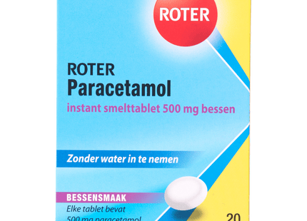 Roter Paracetamol 500 mg geschmolzene Tabletten