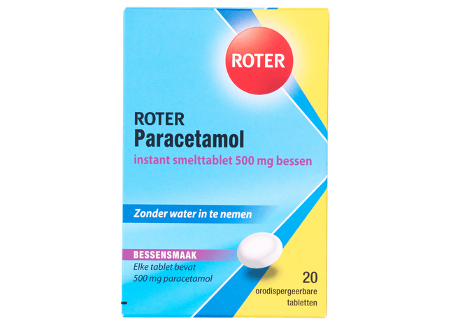 Roter Paracetamol 500mg smelt tabletten