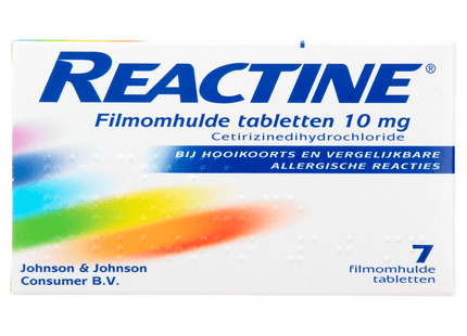 Reactine Hooikoorts & allergenen 10mg tablet