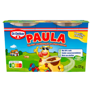 Dr. Oetker Paula vanillevla met chocoladevlekken